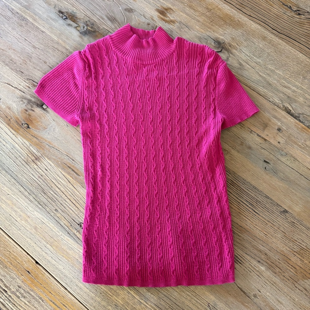 Evan Picone Vibrant Knit Sweater Top